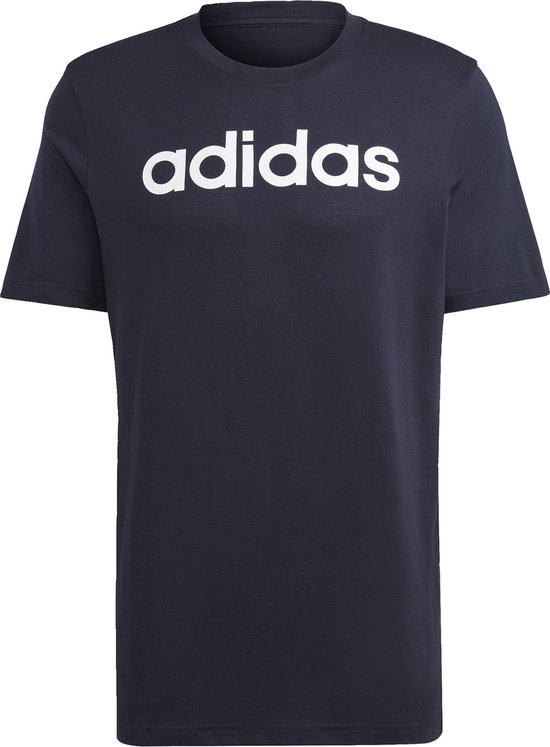 Adidas Sportswear Essentials Single Jersey Linear Geborduurd Logo T-shirt - Heren