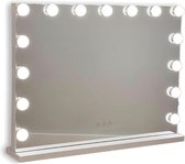 Make-up Spiegel Met Licht - 15 LED-lamp Dressing Mirror, Hollywood Spiegel, Dressing Mirror met Licht 3 Modi, Make-up Spiegel, Originele Geschenken, Grote Make-up Spiegel, Grote Make-up Spiegel