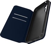 Étui adapté au portefeuille à rabat Samsung A54 5G, support vidéo bleu foncé