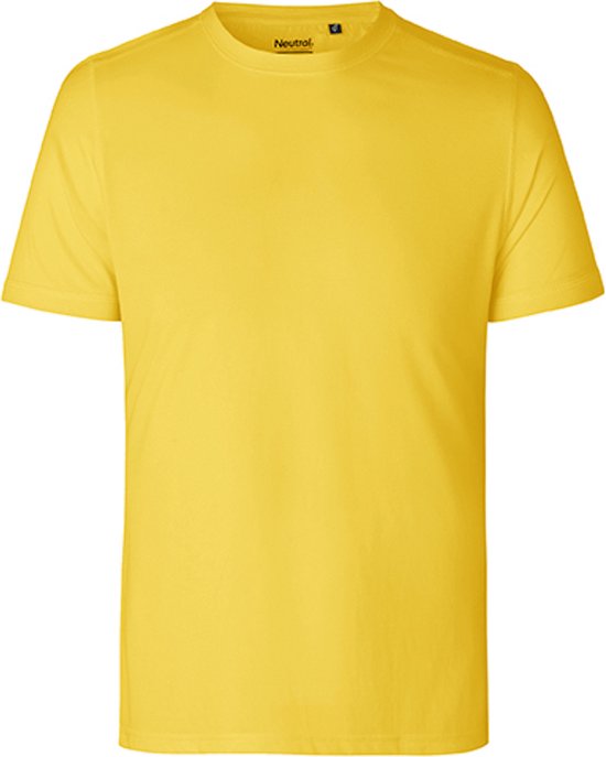 Chemise de sport pour homme 'Performance' à manches courtes Yellow - 3XL