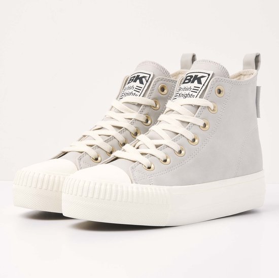 KAYA MID Dames sneakers hoog - Licht grijs - maat 37