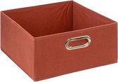 Five® Opvouwbare opbergbox rood 31x31x15 cm - 138886L - Opvouwbaar