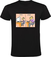 T-shirt drôle pour homme - ordinateur - nerd - fin - épais