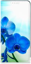 Stand Case met foto Google Pixel 8 Telefoonhoesje Orchidee Blauw