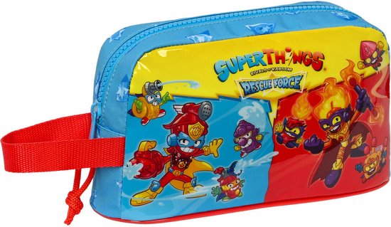School Rucksack with Wheels SuperThings Rescue force 32 x 42 x 14 cm Blue main image 0