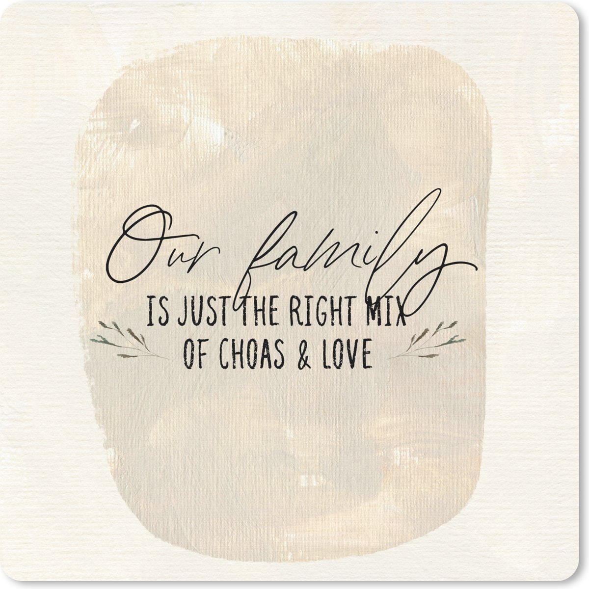 Muismat 20x20 cm - Mousepad Familie - Ouders - Quote - Muismatten