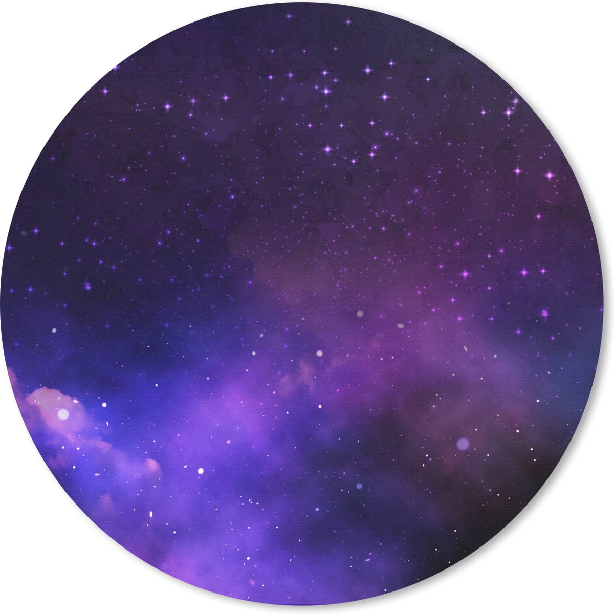 Muismat rond 40x40 cm - Mousepad Sterrenhemel - Zon - Heelal - Ronde muismatten