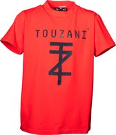 Touzani - T-shirt - Kujaku Street Red (170/176) - Kind - Voetbalshirt - Sportshirt