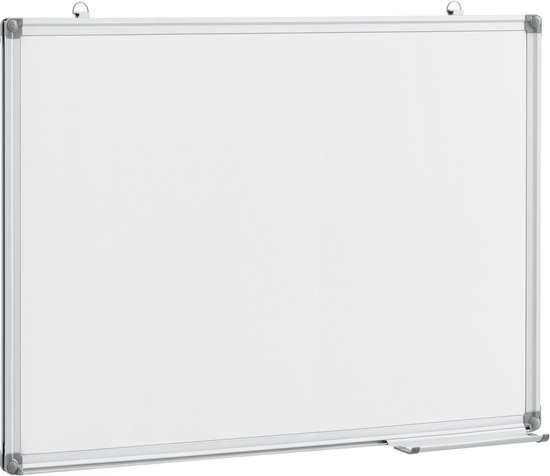 Whiteboard magnetisch magneetbord met lijst 90x60 cm | bol.com