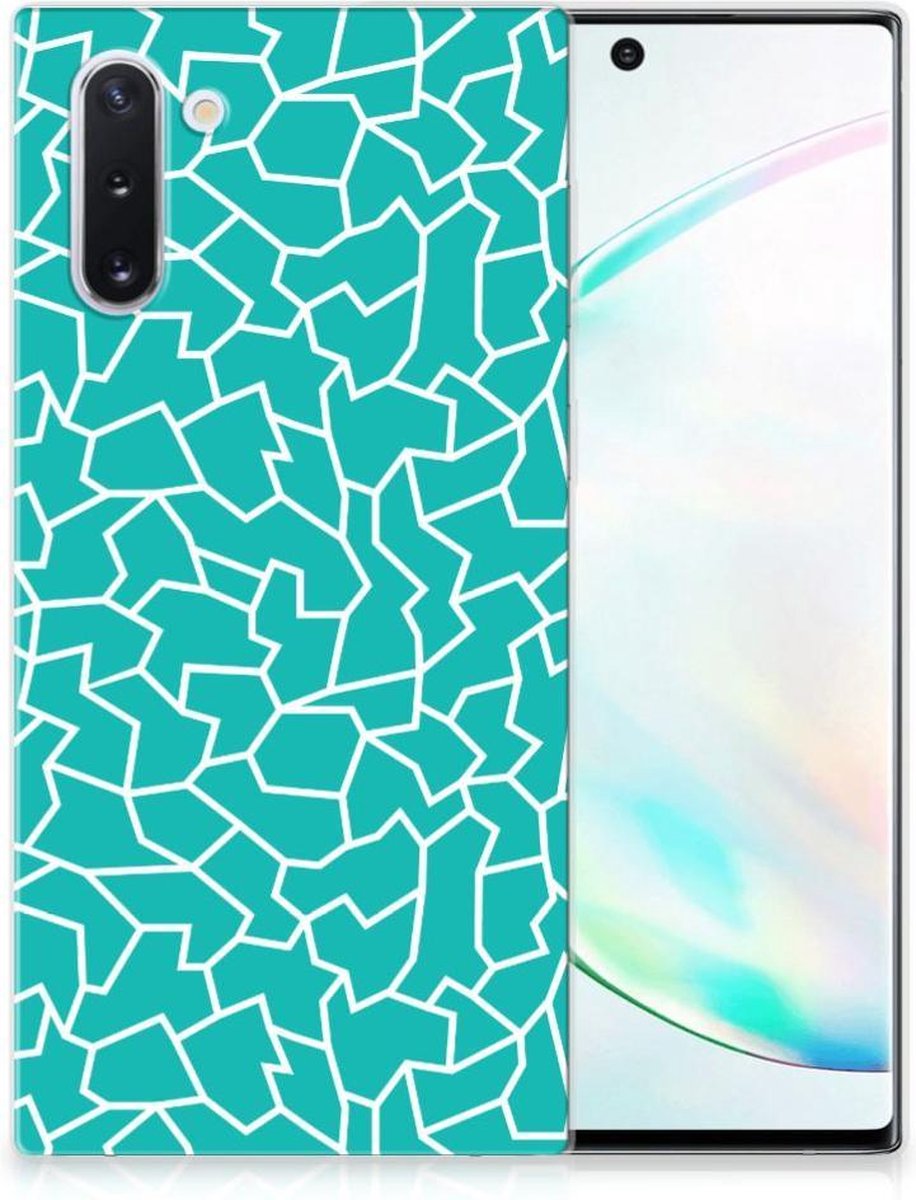 Samsung Galaxy Note 10 Hoesje maken Cracks Blue