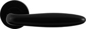 Deurkruk op rozet - Zwart egaal - RVS - GPF bouwbeslag - Sigaar model GPF620VZ zwart egaal