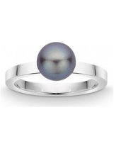 Quinn - Dames Ring - 925 / - zilver - parel - 218256308