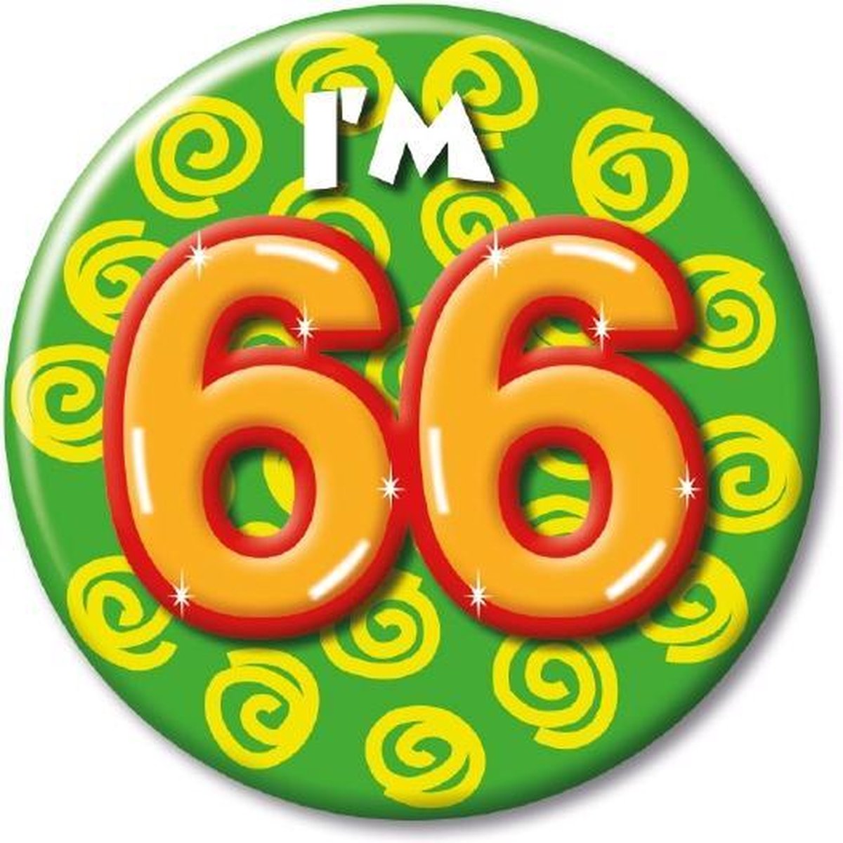 Button klein - i'm 66 Fun gifts