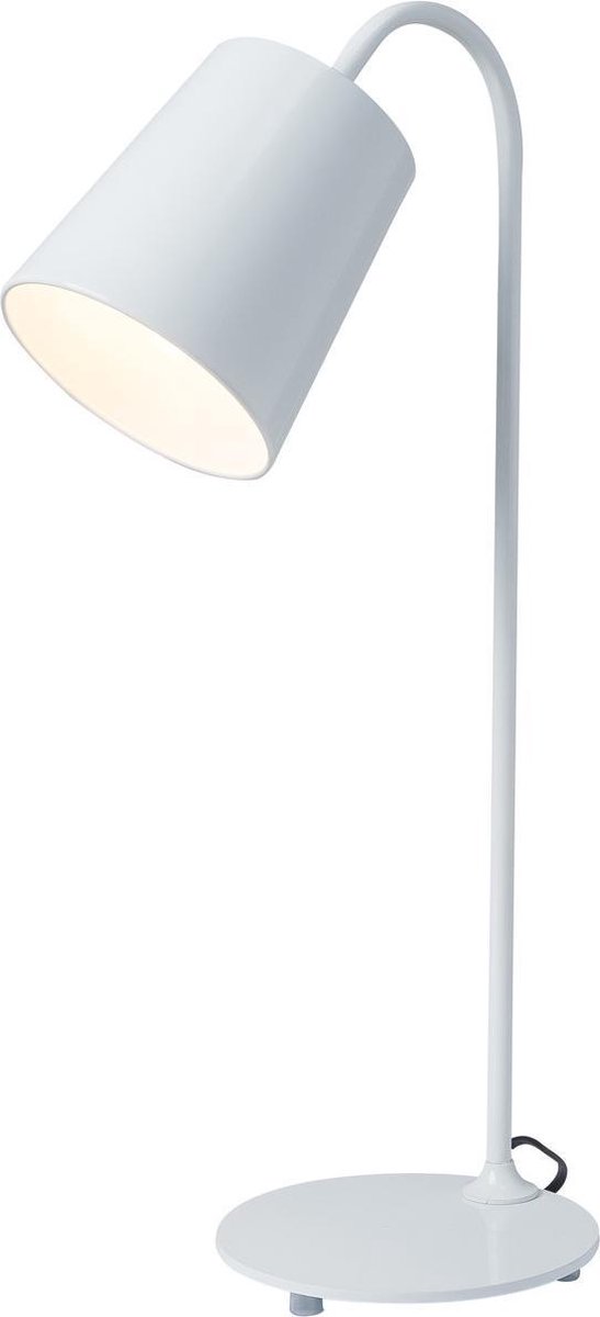 Tafellamp Design Wit met Metalen Kap - Scaldare Broni