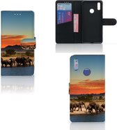 Huawei Y7 (2019) Telefoonhoesje met Pasjes Olifanten