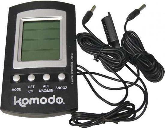 Komodo Thermometer/Hygrometer Digitaal - Komodo