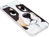 ADEL Siliconen Back Cover Softcase Hoesje Geschikt voor iPhone 5C - Berner Sennenhond