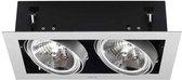 LightSale XL - Inbouwspot - 2 Lichts - AR111/QR111 - Grijs, Zwart