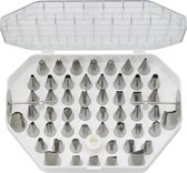 STERNSTEIGER Set van verschillende verschillende nozzles + koppeling voor decoratie 52 st.    INOX