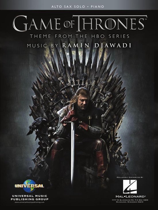 Game of Thrones Sheet Music for Alto Sax and Piano - cover