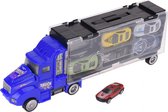 Tender Toys Autotransporter Blauw 33 Cm