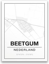 Poster/plattegrond BEETGUM - 30x40cm