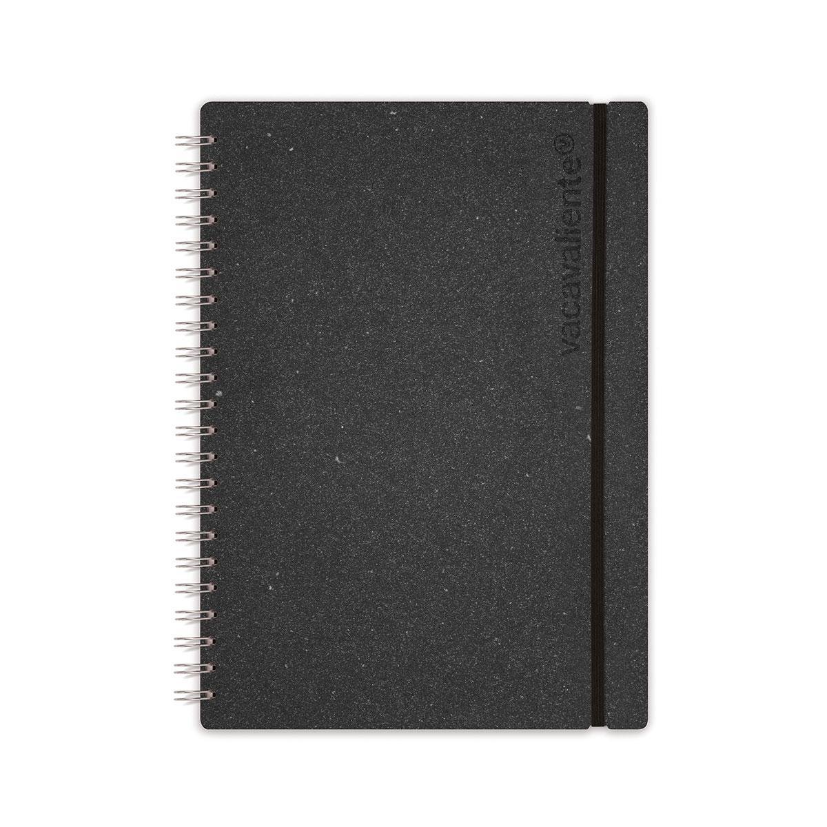 Vacavaliente - Studio Notitieboek A4 - Gerecycled Leer - Grijs