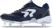 Chaussures de Softball Ringor Dynasty avec Pointes en Plastique et Pitching Toe (PTT) - Bleu Foncé - US 6