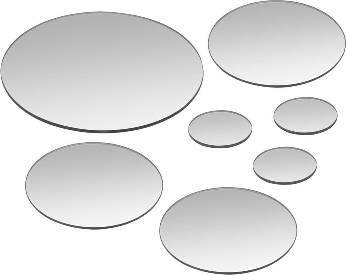 Gedragen schrobben kraai Plakspiegel plakspiegels set 7 doe het zelf spiegel rond plaksticker  sticker... | bol.com