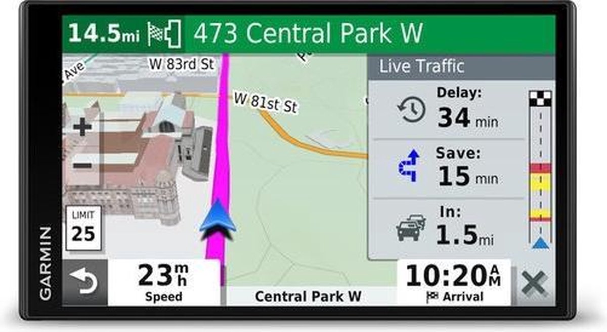 Garmin DriveSmart 65 MT-S - Navigatiesysteem Auto - Spraakbesturing - Live  parkeren -... | bol