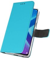 Booktype Telefoonhoesjes - Bookcase Hoesje - Wallet Case -  Geschikt voor Huawei Honor 8X - Blauw