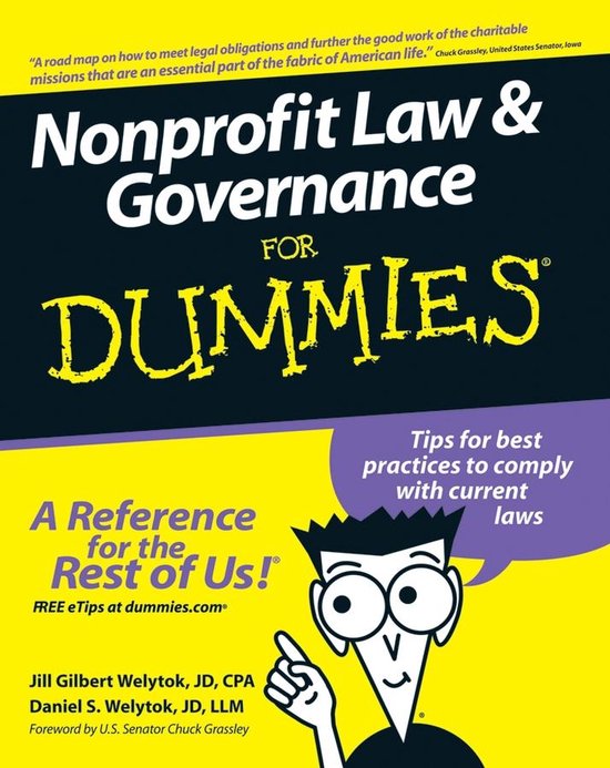 Nonprofit Law and Governance For Dummies - cover