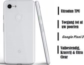 DrPhone Google Pixel 3 TPU Hoesje - Ultra Dun Premium Soft-Gel Case – Transparant