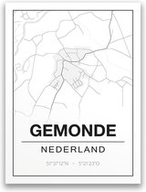 Poster/plattegrond GEMONDE - A4