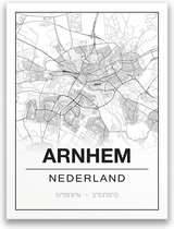 Poster/plattegrond ARNHEM - A4