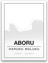 Poster/plattegrond ABORU - A4