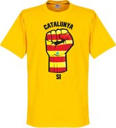Catalonië Fist T-Shirt - Geel - XXXL
