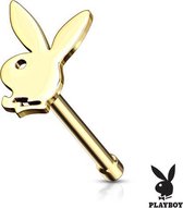 Neuspiercing playboy top gold plated