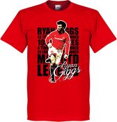 Ryan Giggs Legend T-Shirt - Rood - XXL