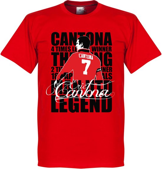 Eric Cantona Legend T-shirt - Rood - XS