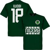 Nigeria Iwobi 18 Team T-Shirt - Donker Groen - S