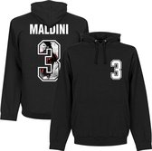 Maldini 3 AC MILAN Gallery Hooded Sweater - Zwart - XL