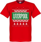 Liverpool Kerst T-Shirt - Rood - XXXL