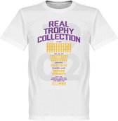 Real Madrid Trophy Collection T-Shirt - Wit - XXL
