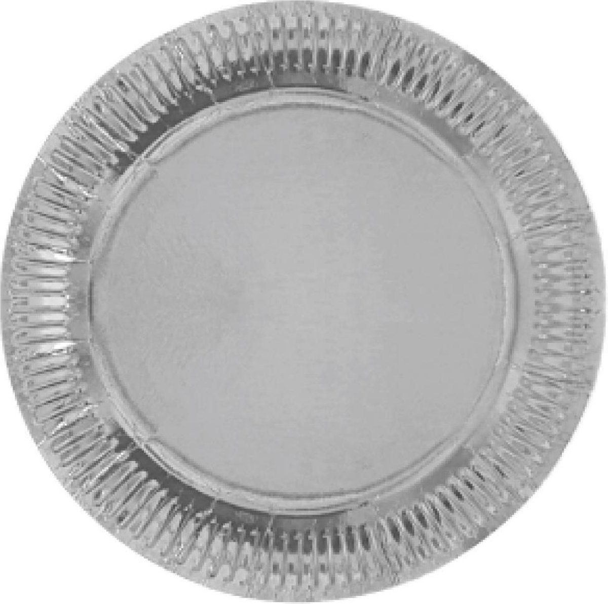 Haza Original Feestborden Zilver 22 Cm 8 Stuks