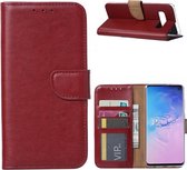 Samsung Galaxy S10 Portemonnee Hoesje - Bordeaux Ntech