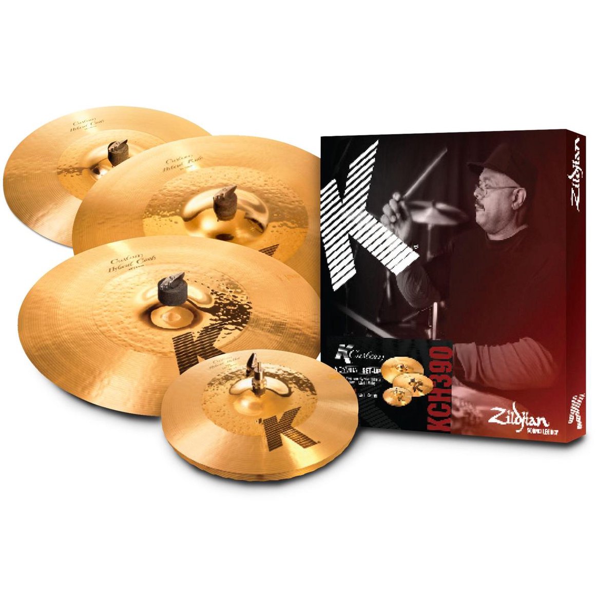 Zildjian K' Custom Set K1250 Hybrid, 14,25" HH, 16"& 18" CR, 20" R - Bekkenset