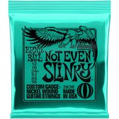 Ernie Ball Not Even Slinky - Elektrische Gitaarsnaren - Nickel Wound - Extra Heavy Gauge - 12-16-24p-32-44-56