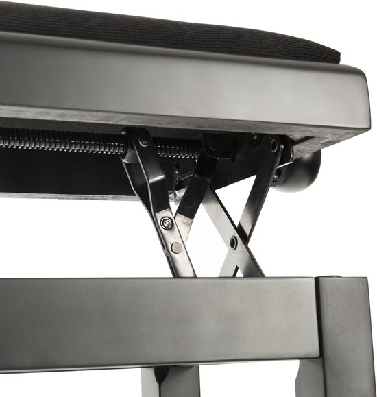 Fame PB-10C-BK Piano Bench (Black Satin) - Banc De Piano