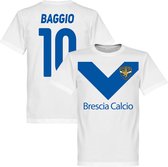 Brescia Baggio 10 Team T-Shirt - Wit - 5XL